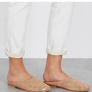 St. Agni Knitted Leather Mae Slides
